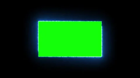 Neon Light Animated Glowing Border Stylish Frame. Neon abstract rectangle s.. Stock Footage 309845462