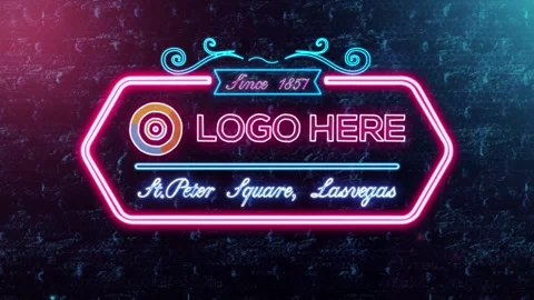 Neon Light Badges V4 Stock After Effects