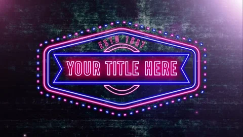 Neon Light Badges V6 Stock After Effects