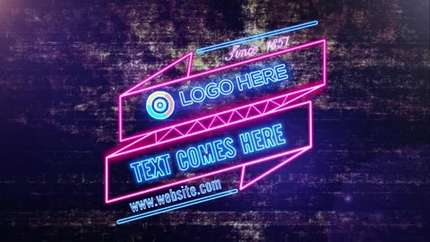 Neon Light Badges V8 Stock After Effects