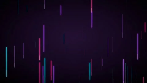 Neon light beams with bar rain Stock Footage 339322475