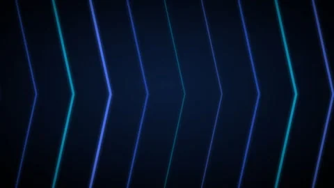 Neon light beams with chevron march Stock Footage 339322562