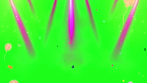 Neon light beams illuminating green gradient background with copy space Stock Footage 346198060
