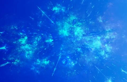 Neon light blue explosion and gradient Stock Illustration