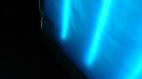 Neon light box pan left to right Stock Footage 8764707