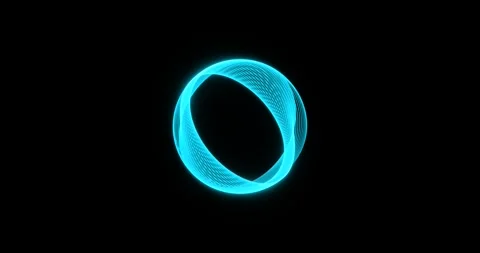 Neon light circle frame loading icon background animation Stockbeeldmateriaal 274496766