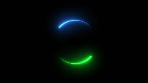 Neon light circle loading red and blue color animation Stock Footage 320252018