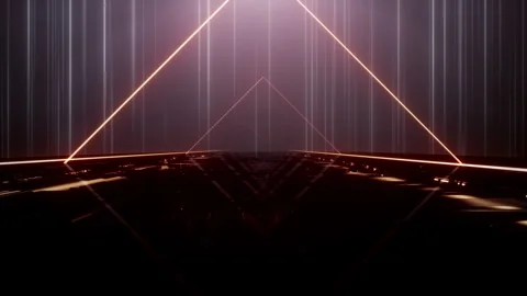 Neon Light Circles Deep Looping Stock Footage 311146232