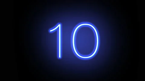 Neon Light Count Down 2023 Stock Footage 227020934