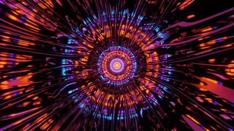 Neon light with dark aura Stock Footage 160528464