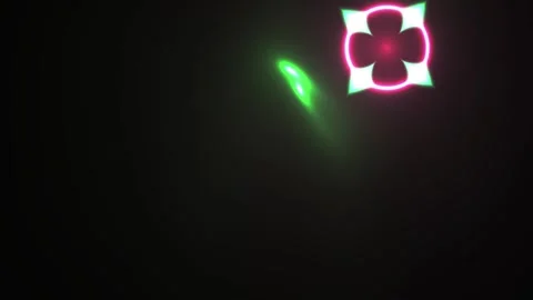 Neon Light Design Element Technology. Stock Footage 340036971