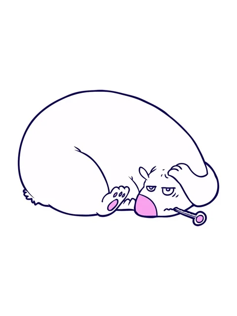 Neon light effect animation of bear with a sore head Stock Footage 324328099