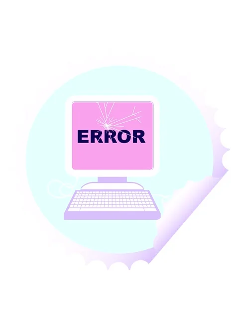 Neon light effect animation of broken computer graphic vector illustration .. Stock Footage 323597494