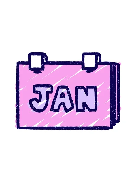 Neon light effect animation of Calendar Chalk Drawing Stock Footage 324278555