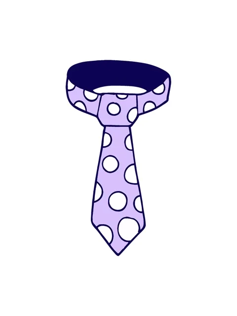 Neon light effect animation of cartoon doodle patterned tie Stock Footage 324081545
