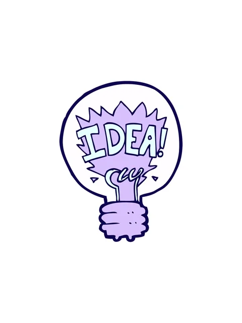 Neon light effect animation of cartoon idea light bulb symbol Stock Footage 324098605