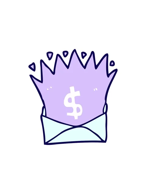 Neon light effect animation of cartoon envelope with money sign Stock Footage 324281960