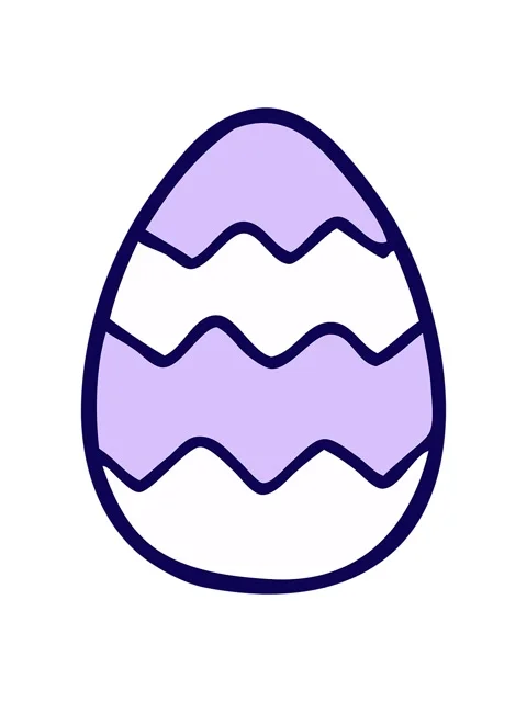 Neon light effect animation of cartoon painted easter egg Stock Footage 324436421