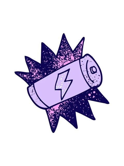 Neon light effect animation of cartoon doodle fully charged battery Stock Footage 324492683