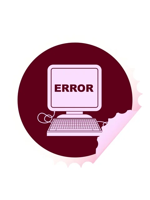 Neon light effect animation of computer error vector illustration circular .. Stock Footage 324150725