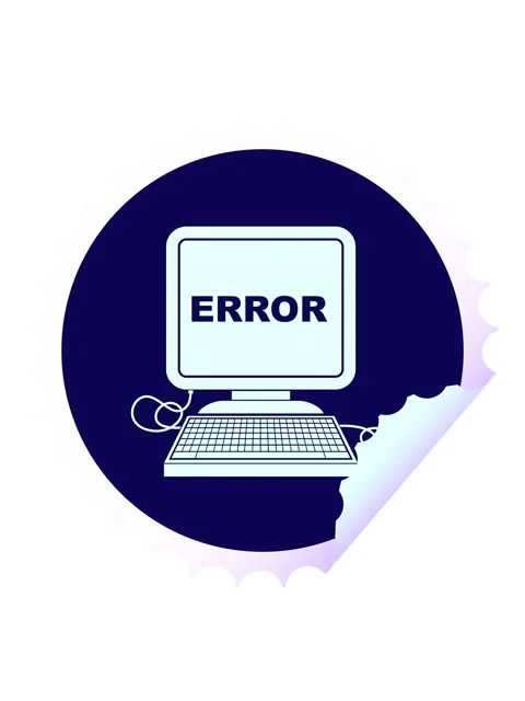 Neon light effect animation of computer error vector illustration circular .. Stock Footage 324394547