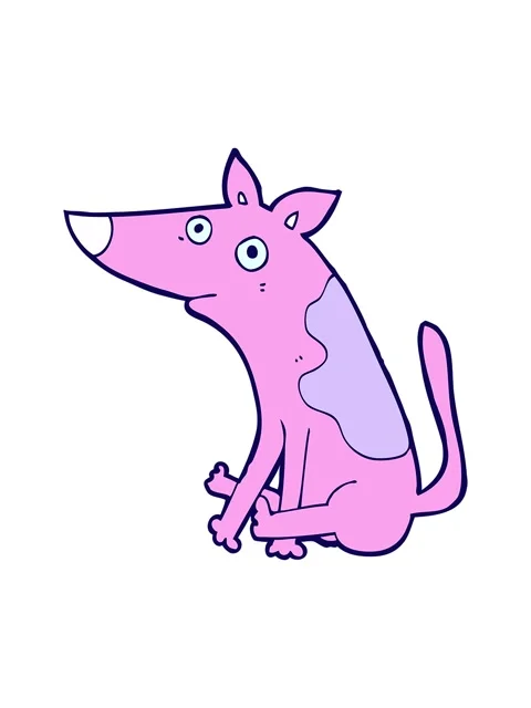 Neon light effect animation of a cute dog 스톡 동영상 324106204