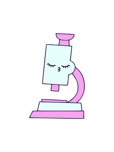 Neon light effect animation of cute cartoon of a microscope Stock Footage 324382665