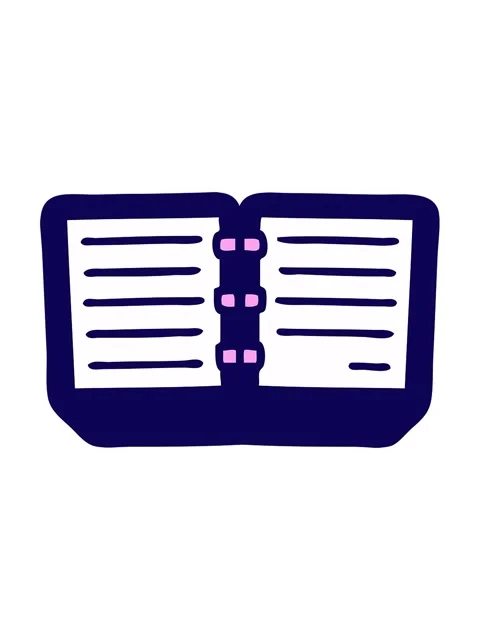 Neon light effect animation of cute cartoon of a stack of diaries Stock Footage 324467765