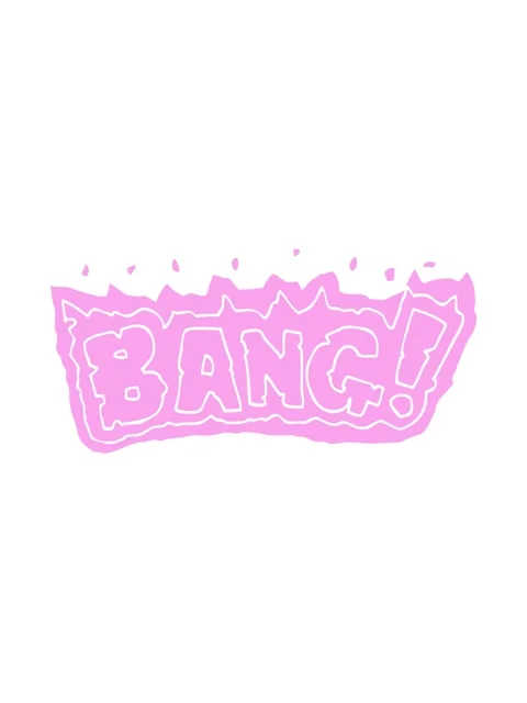 Neon light effect animation of doodle word bang Stock Footage 324317795