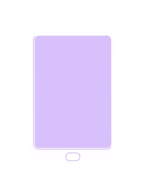 Neon light effect animation of Flat colour illustration of a tablet computer Video stock 324131098