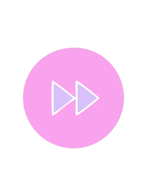 Neon light effect animation of flat symbol of a fast forward button icon Video stock 324289639