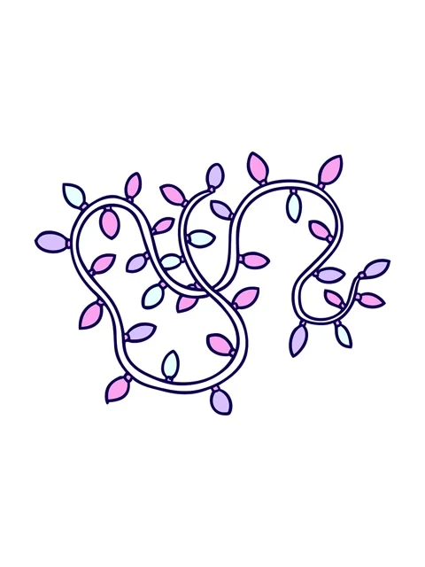 Neon light effect animation of hand drawn cartoon doodle of colourful lights Stock Footage 324466655