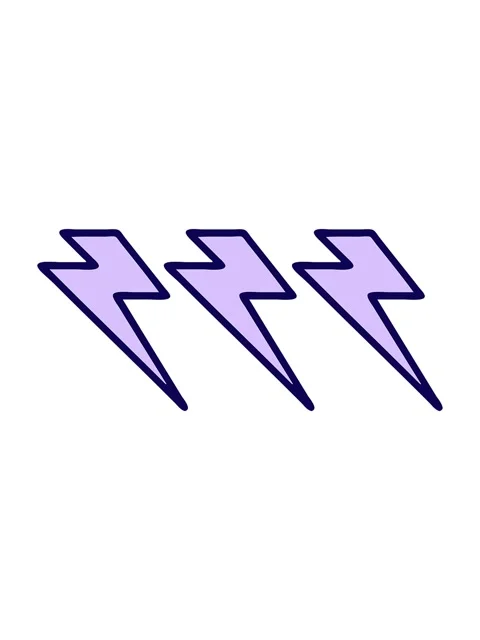 Neon light effect animation of iconic tattoo style image of lighting bolts Stock Footage 324054653