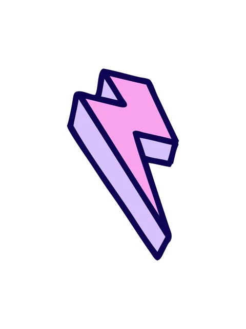 Neon light effect animation of iconic tattoo style image of lighting bolt Stock Footage 324299377