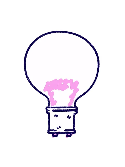 Neon light effect animation of Light Bulb Chalk Drawing Stock Footage 324200442