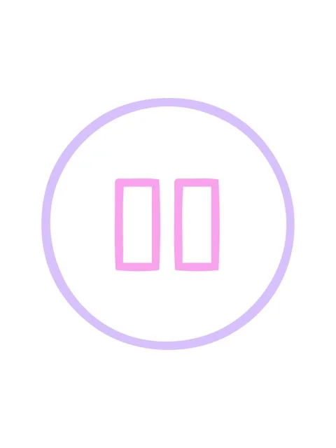 Neon light effect animation of line drawing cartoon of a pause button icon Stock Footage 324356069