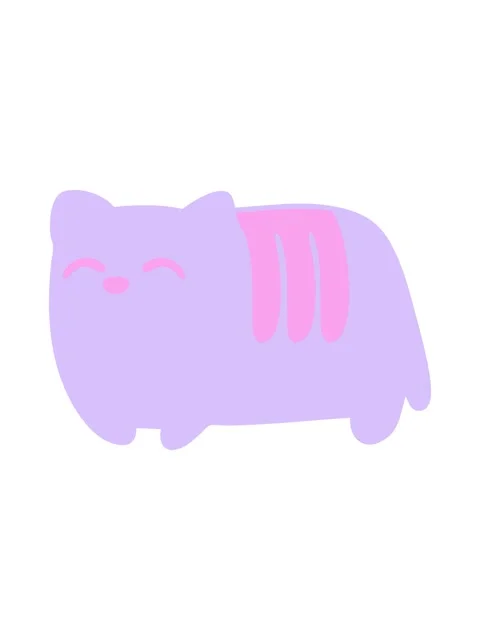 Neon light effect animation of loaf cat Stock Footage 324494645