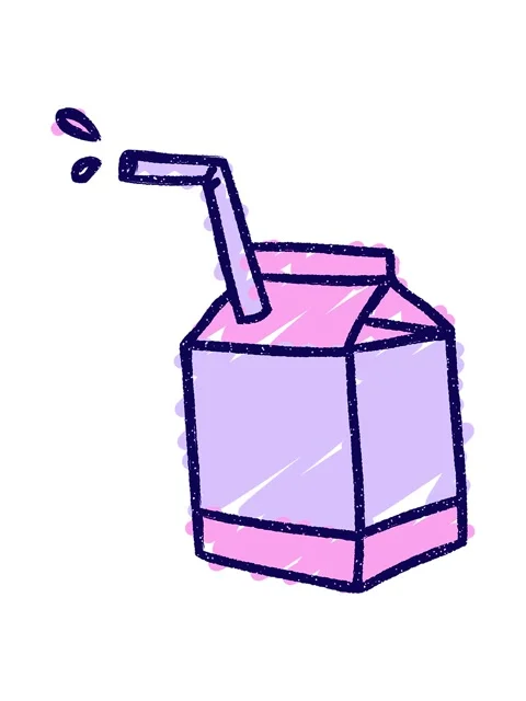 Neon light effect animation of Milk Carton Chalk Drawing Stock Footage 324046441