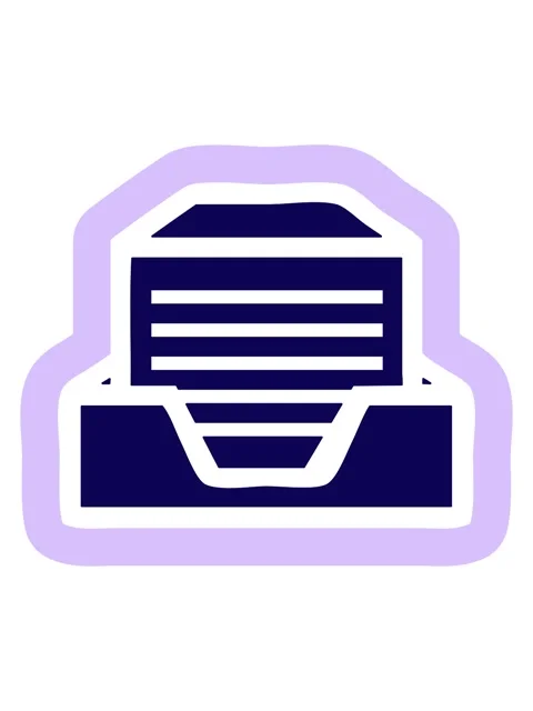 Neon light effect animation of office paper stack icon symbol Video stock 324195739