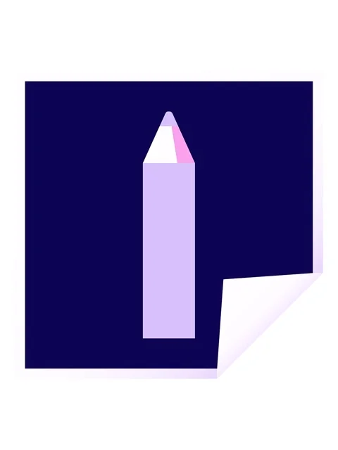 Neon light effect animation of purple coloring pencil graphic vector illust.. Stock Footage 324214787