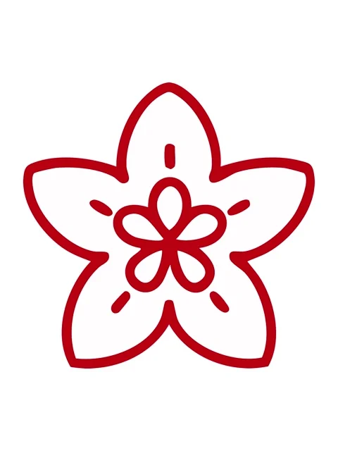 Neon light effect animation of singular japanese style flower design Stock Footage 324286997