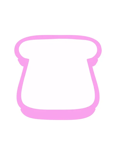Neon light effect animation of slice of bread Stock Footage 324432378