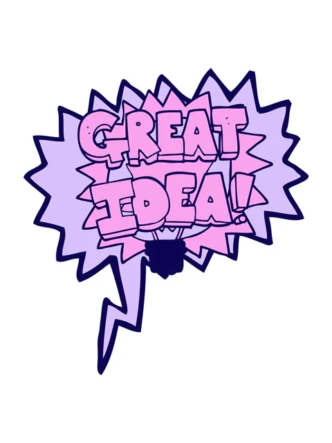 Neon light effect animation of speech bubble cartoon GREAT IDEA Stock Footage 324304116