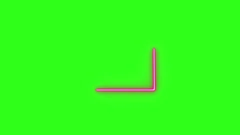 Neon light effect line design animation on green screen Stock-Footage 333683289