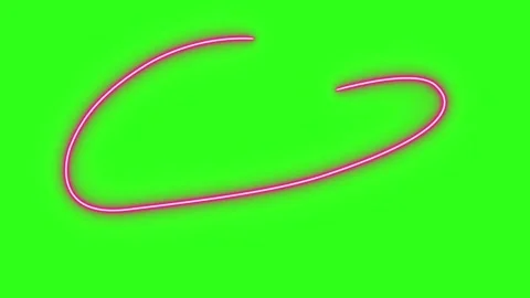 Neon light effect line design animation on green screen Stock-Footage 333683291