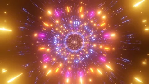 Neon Light Explosion Sci-Fi Glow Abstract Energy Burst Stock Footage 303139871