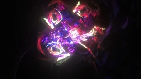 Neon Light Flow Visual Loop Stock Footage 326720486