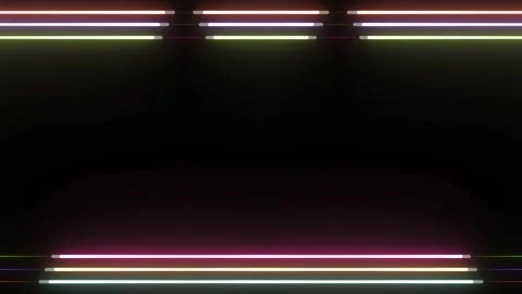 Neon Light Frame Abstract Background Stock Footage 284392267