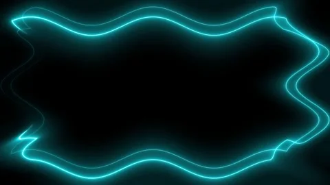 Neon Light Frame Stock Footage 284397366