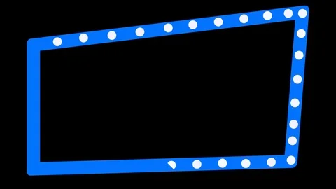 Neon light frame, neon sign Stock Footage 121069364